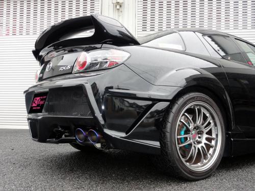 RM RX-8 MC前 チューンドサイレンサーチタンテール4本出し